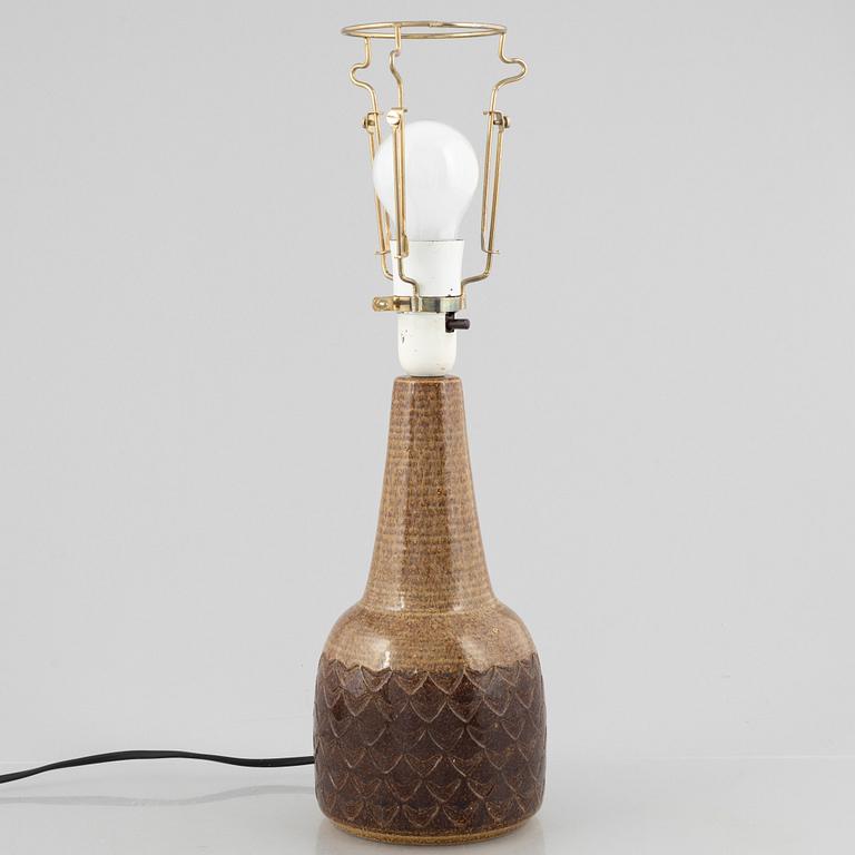Bordslampa, stengods, Søholm Stentøj, Danmark, 1960/70-tal.