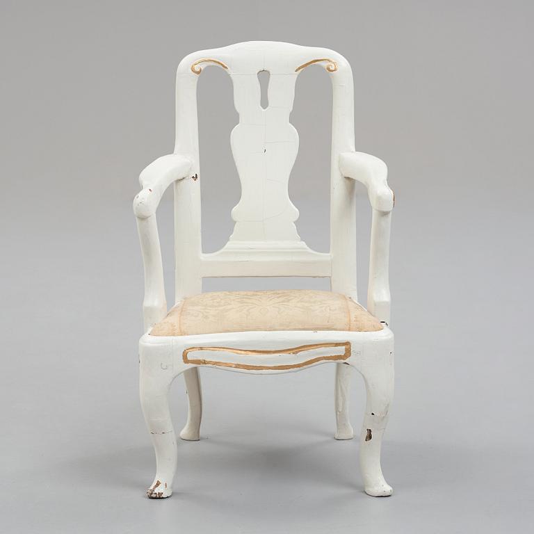 A children's armchair, Swedish Rococo, 18th century.