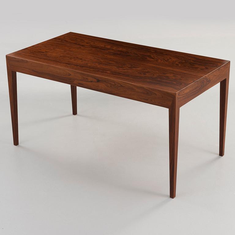 SEVERIN HANSEN, attributed to, a palisander desk, Denmark 1960's.