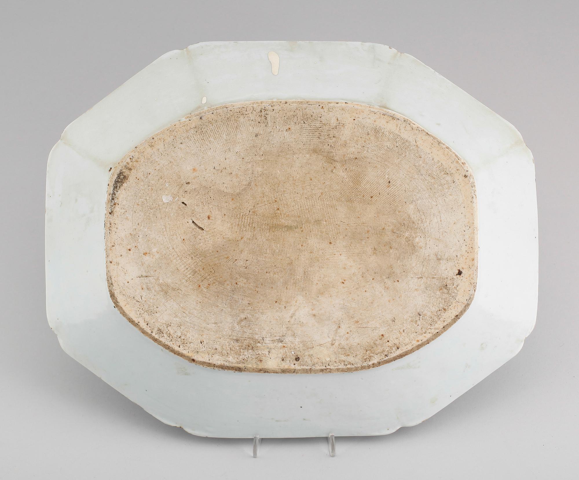 STEKFAT, porslin, Kina, 1700/1800-tal.