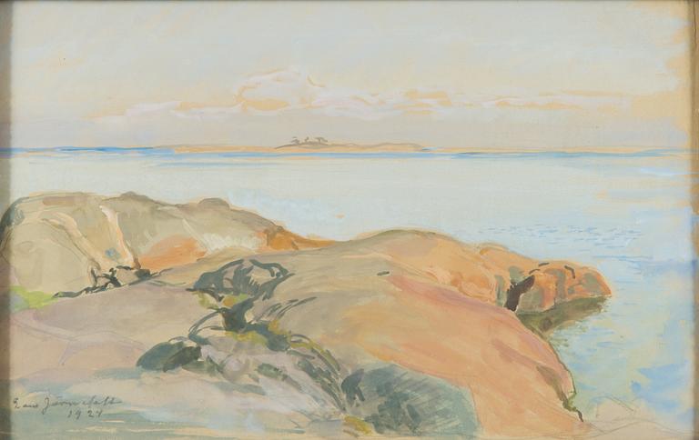 Eero Järnefelt, Cliffs at the shore.
