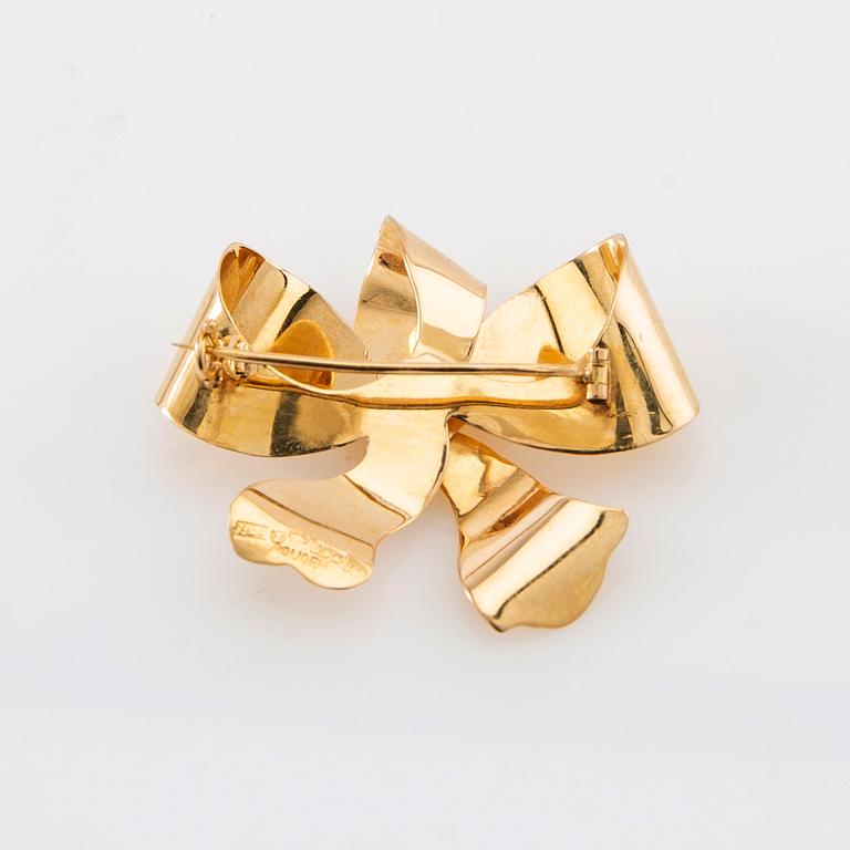 Brooch 18K gold, Ljungström & Anderson Stockholm 1946.
