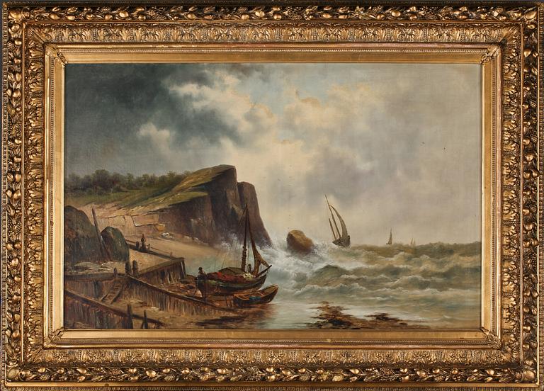 OKÄND KONSTNÄR, olja på duk, signerad L. d Órvieto, 1800-talets andra hälft.