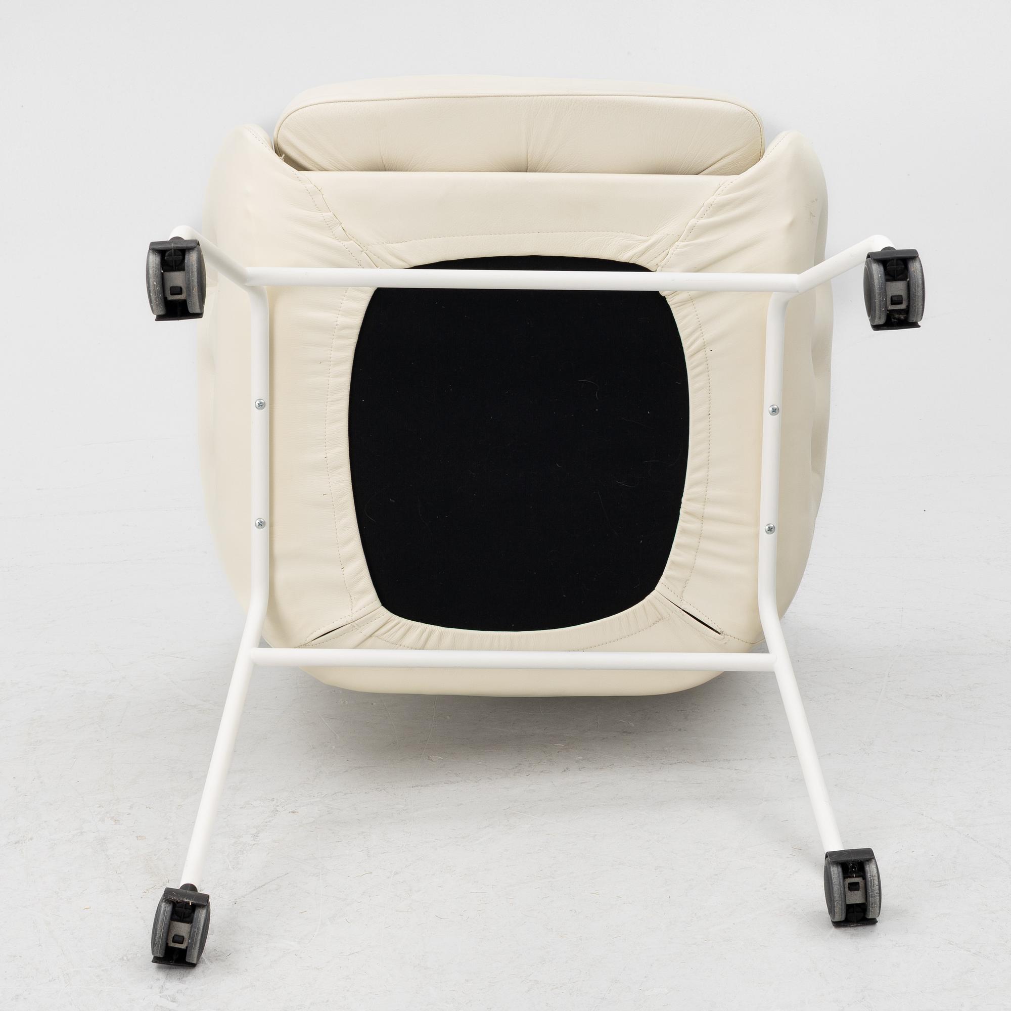 Bruno Mathsson, armchair/office chair, "Mirja", custom-made in 2001.