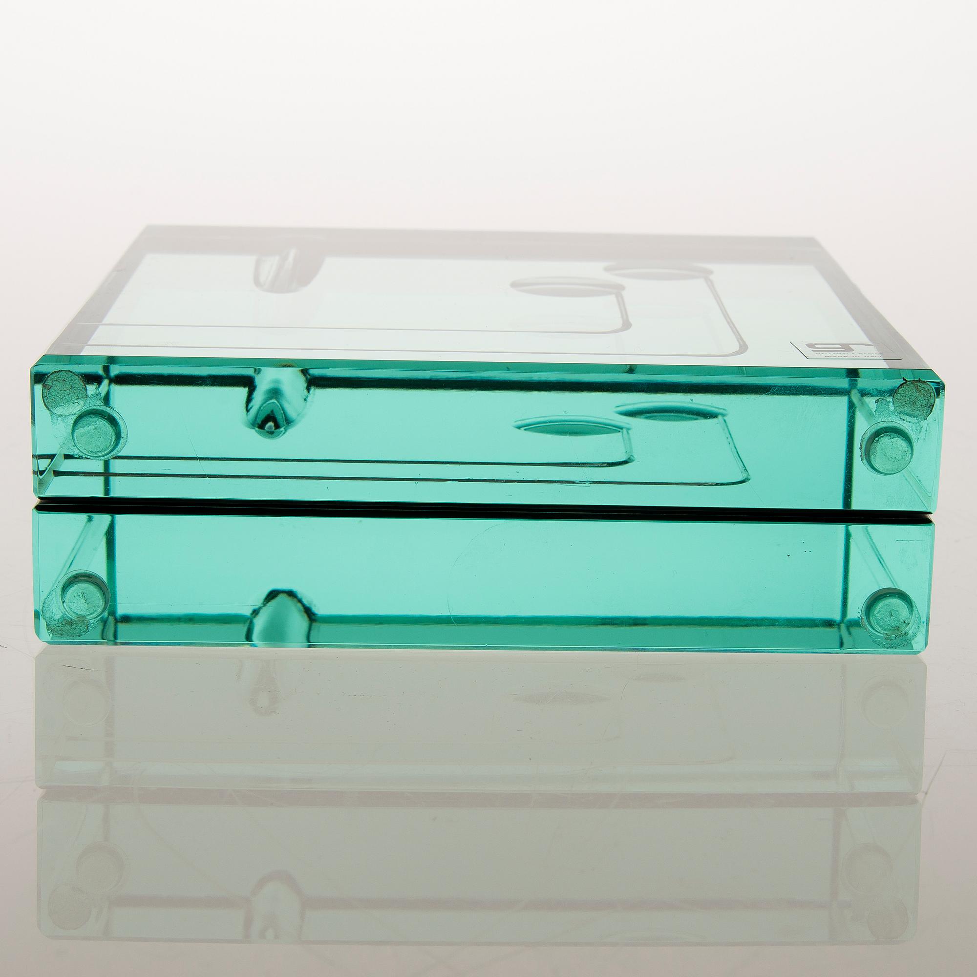 A 1970s Italian glass vase by Galotti & Radice.