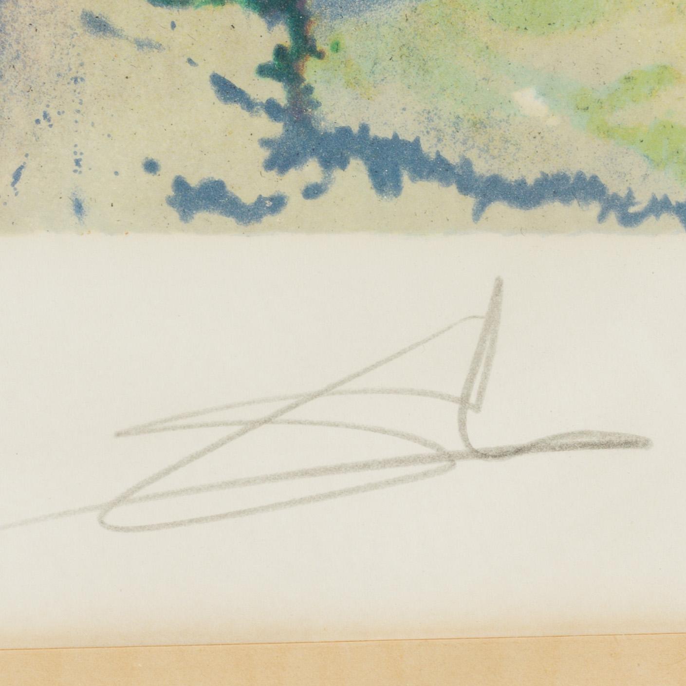 SALVADOR DALÍ, lithograph in colours, signed and numbered 25/250.