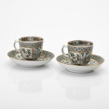 Parti porslin, 6 delar, Kina, 1800/1900-tal.