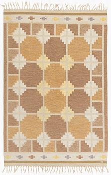 Ingegerd Silow, matta, röllakan, signerad IS, ca. 236 x 158 cm.