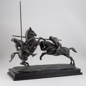 Alfred Emilien de Nieuwerkerke, sculpture. Bronze. Signed and dated.