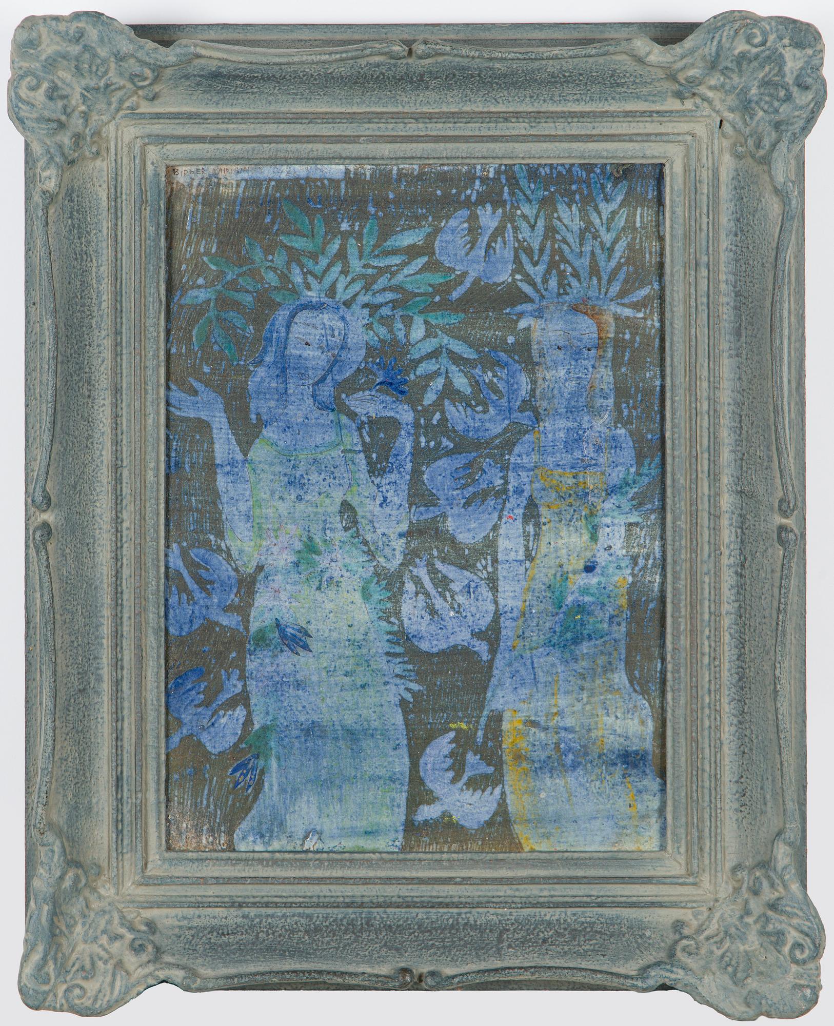 Birger Kaipiainen, relief, signerad Birger Kaipiainen 1942 Arabia.