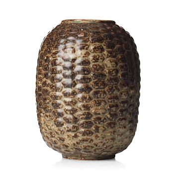 Axel Salto, a "Sung glaze budding style" stoneware vase, Royal Copenhagen, Denmark 1956.