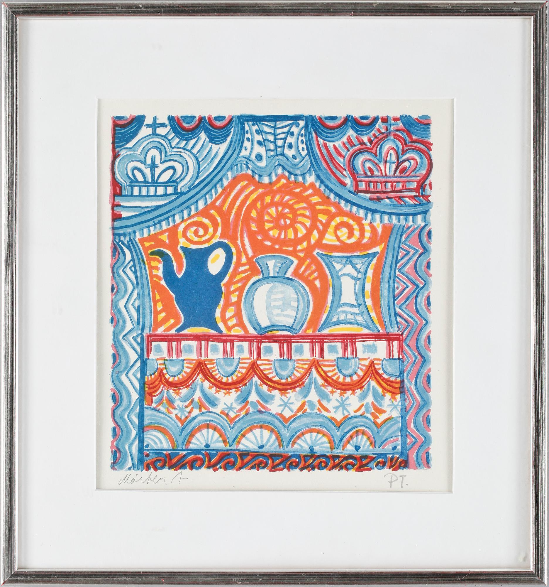 MÅRTEN ANDERSSON, färglitografi, sign o nr PT.