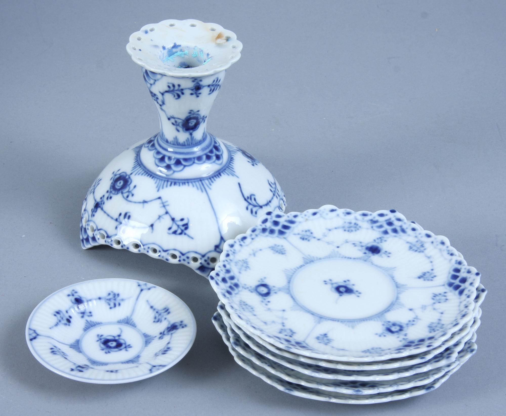 PARTI MUSSELMALET, 22 delar, porslin, Kongl Dansk.