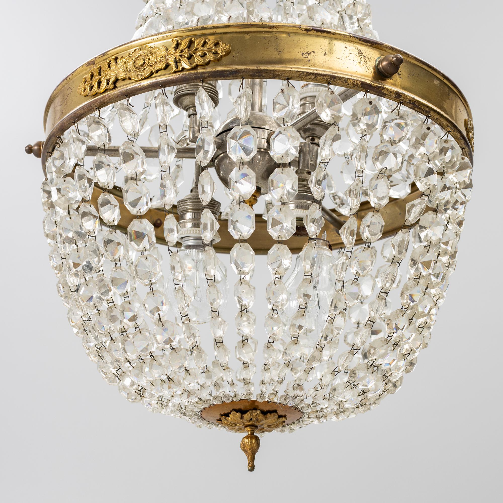 Chandelier, first half of the 20th century.