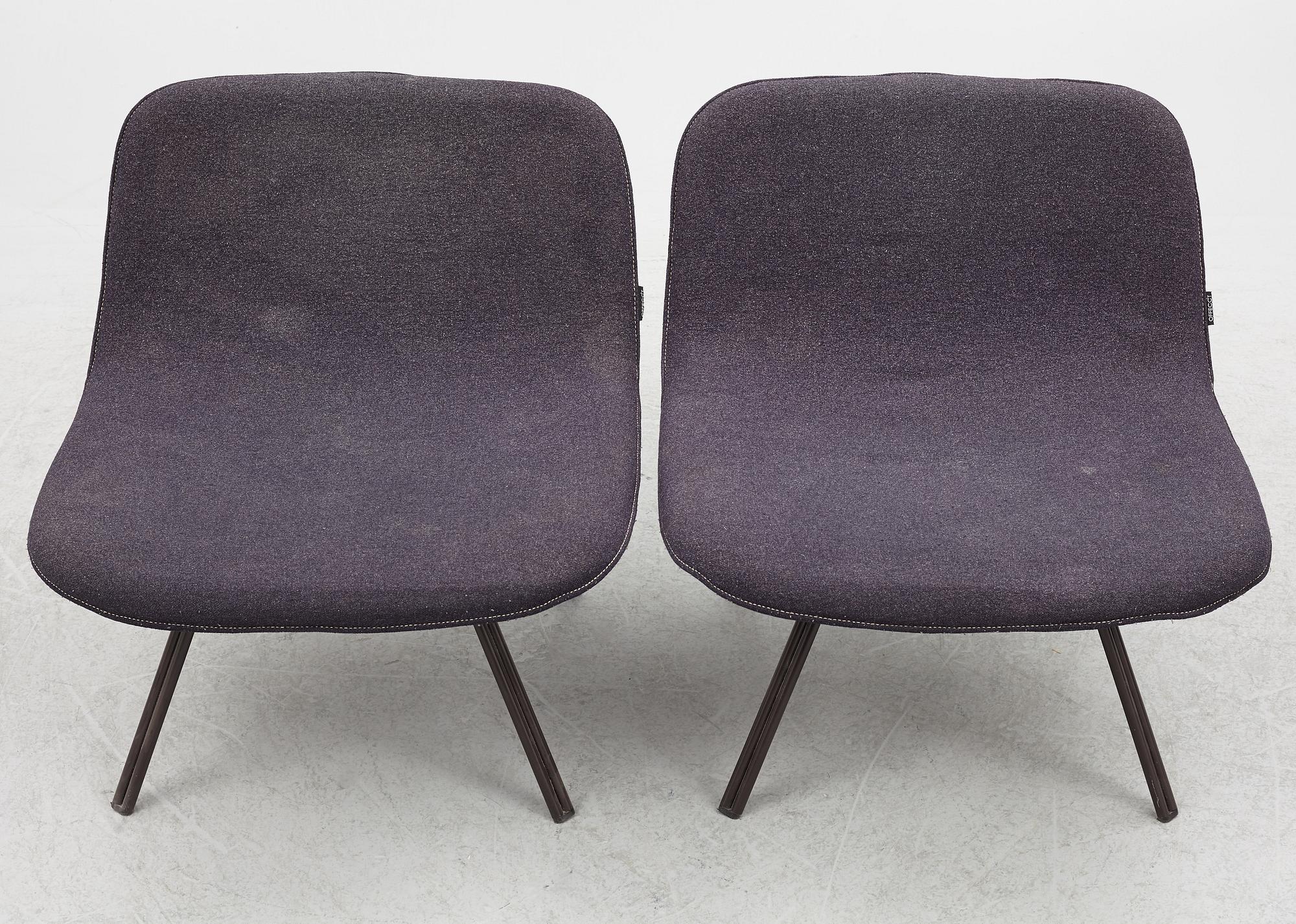 Claesson Koivisto Rune, a pair of 'Pal' easy chairs, Offecct.