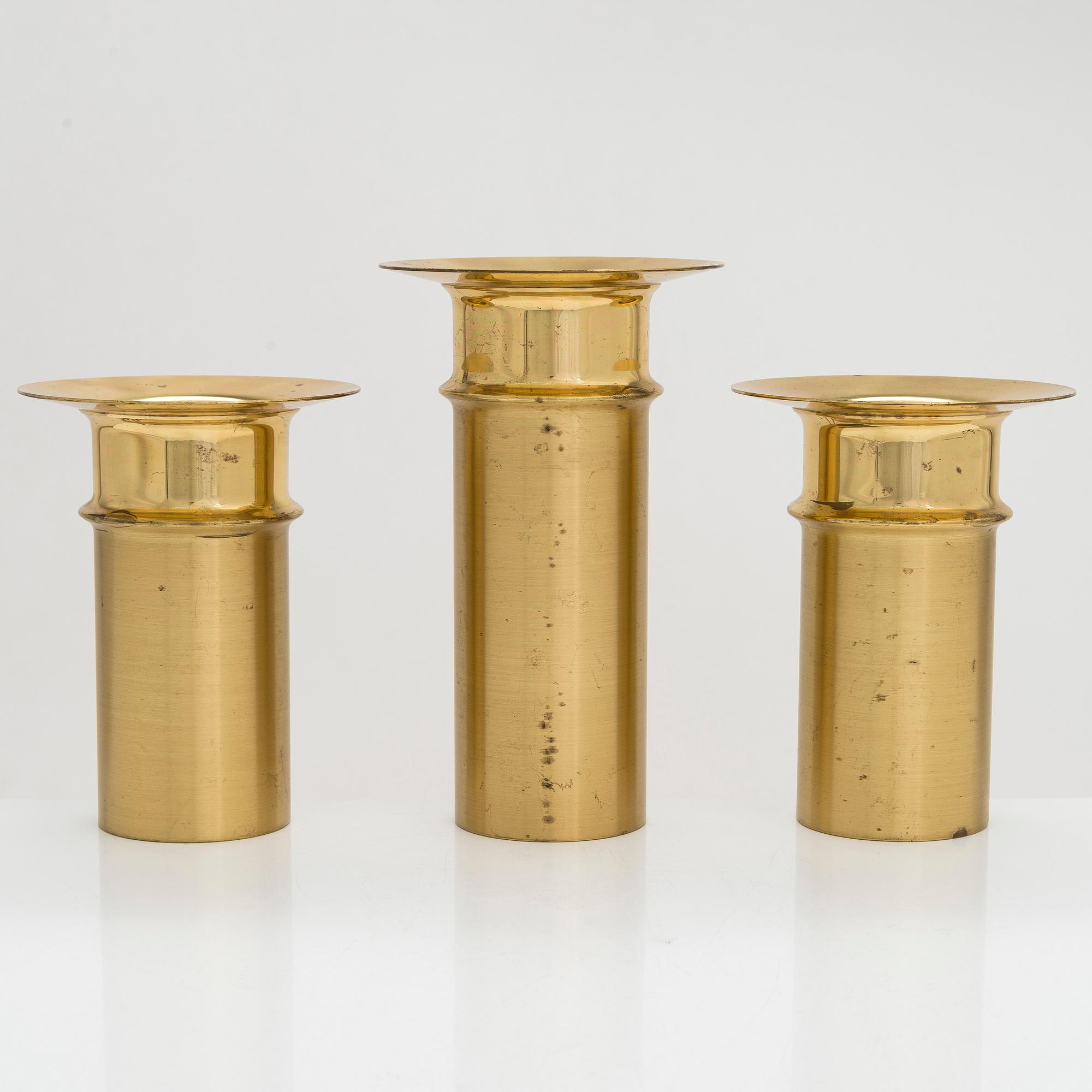 Tapio Wirkkala, ljusstakar, 3 st, Kultakeskus Oy, Finland.