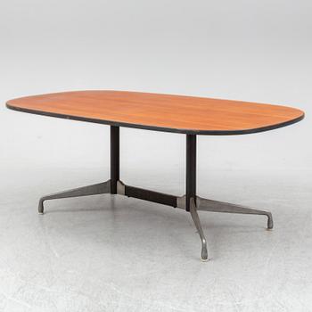 CHARLES AND RAY EAMES, a mahogany veneered table, Herman Miller.