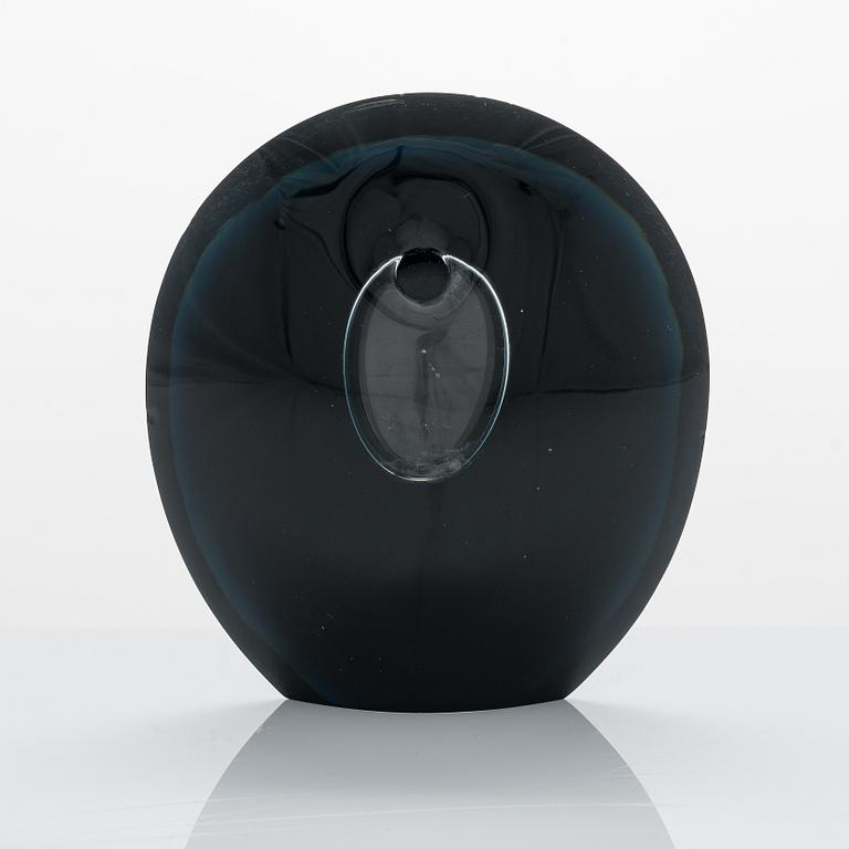 Timo Sarpaneva, glasskulptur, modell 3592 "Svart Lansett", signerad Timo Sarpaneva -58.