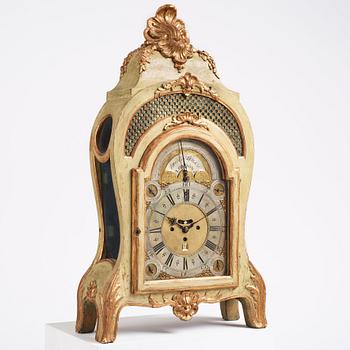 A Baroque bracket clock by Thomas Hally London, around 1700, case in Swedish Rococo, mid 18th century.