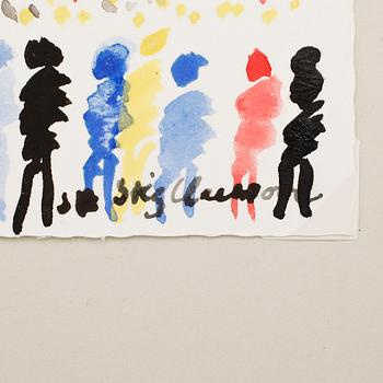 STIG CLAESSON(SLAS), akvarell, sign.