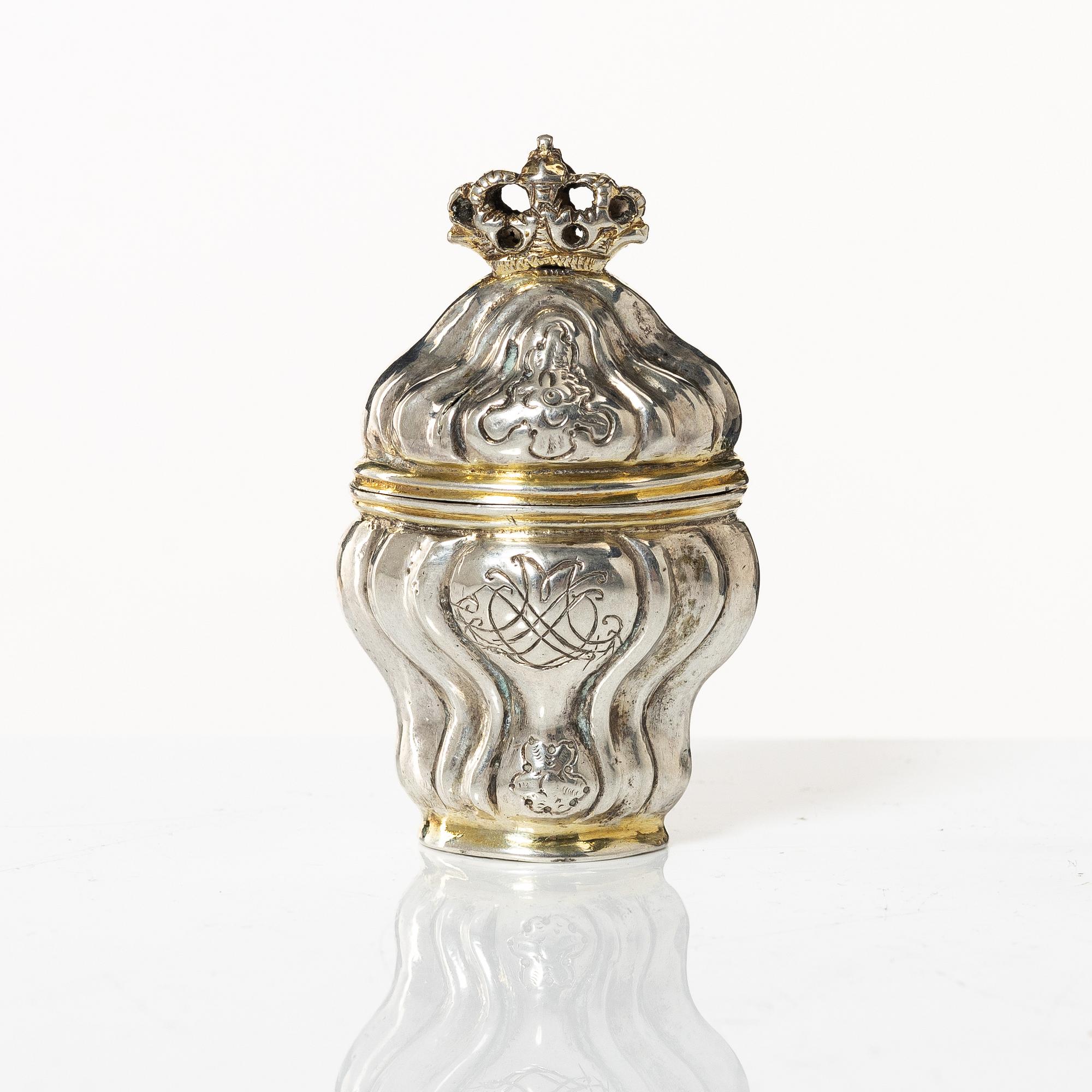Luktdosa, silver, Danmark, 1700-tal.