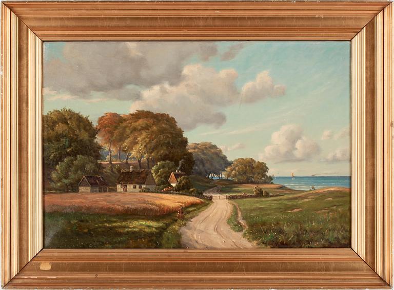 HANS HILSÖE, olja på duk, sign.