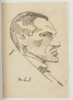 John Jon-And, pencil drawings, 9, Framed together.