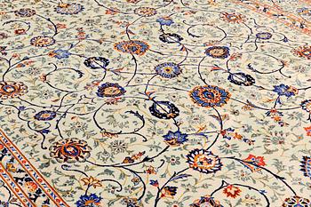 A CARPET, Kashan, 380 x 280 cm.