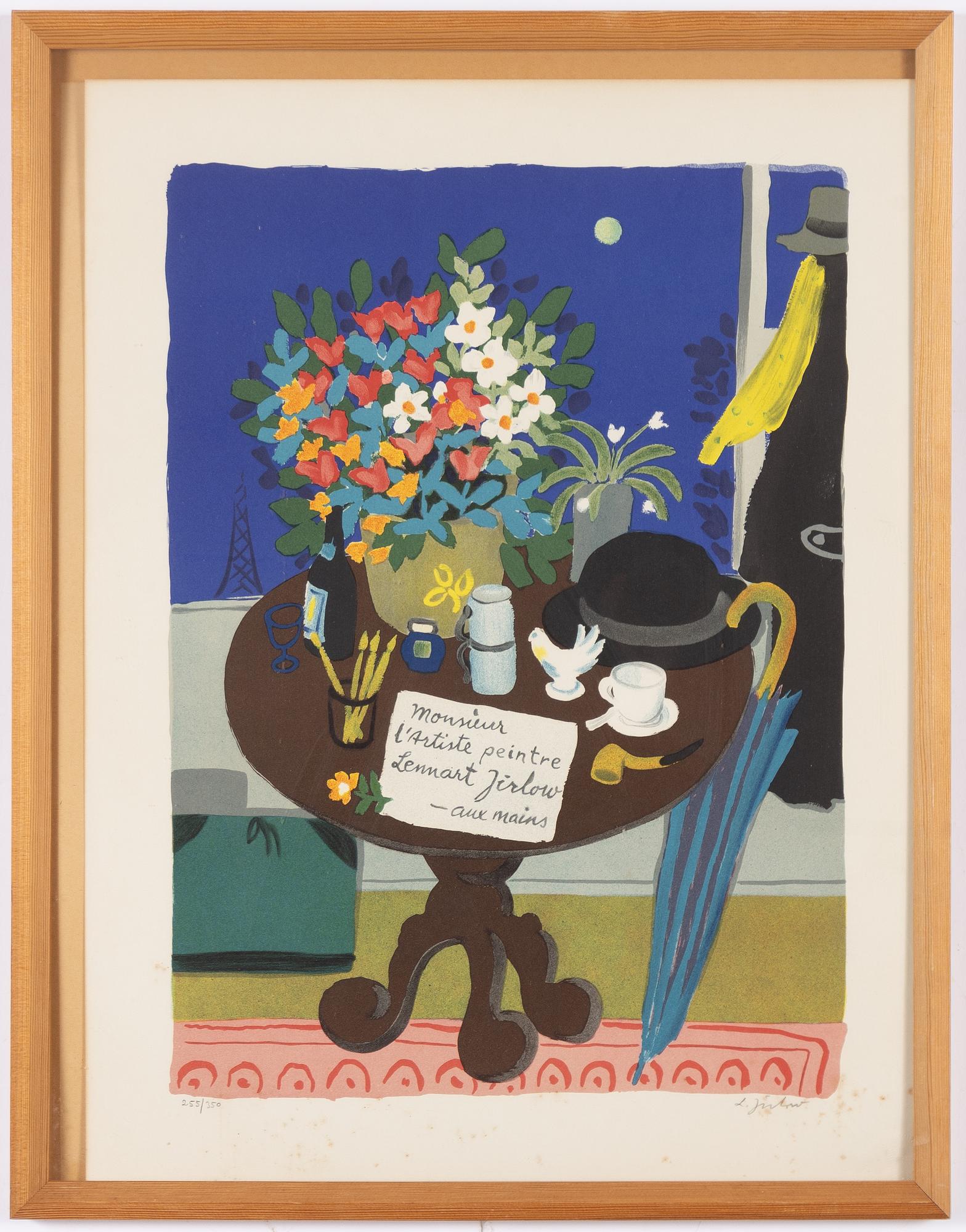 Lennart Jirlow, "Bordet i ateljén".