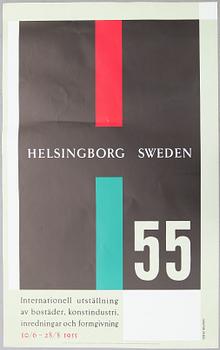 Anders Beckman · ANDERS BECKMAN, utställningsaffisch till H55. Nytryck 1984.
