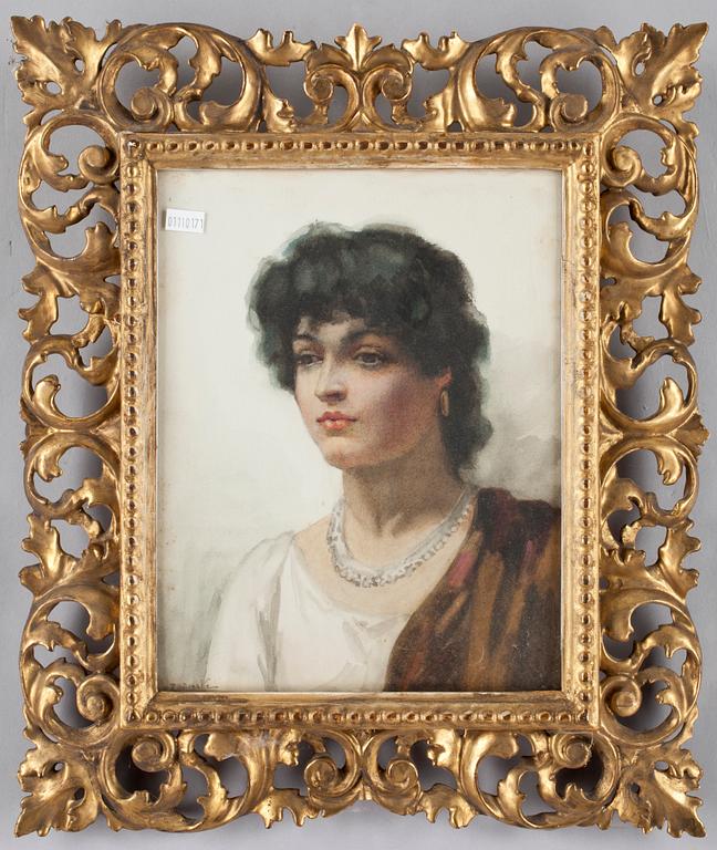 ROWLAND HOLYOAKE, 2 st akvareller, sign. 1800-tal.