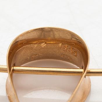 Elis Kauppi, A 14K gold necklace with cultured pearls. Kupittaan kulta, Turku.