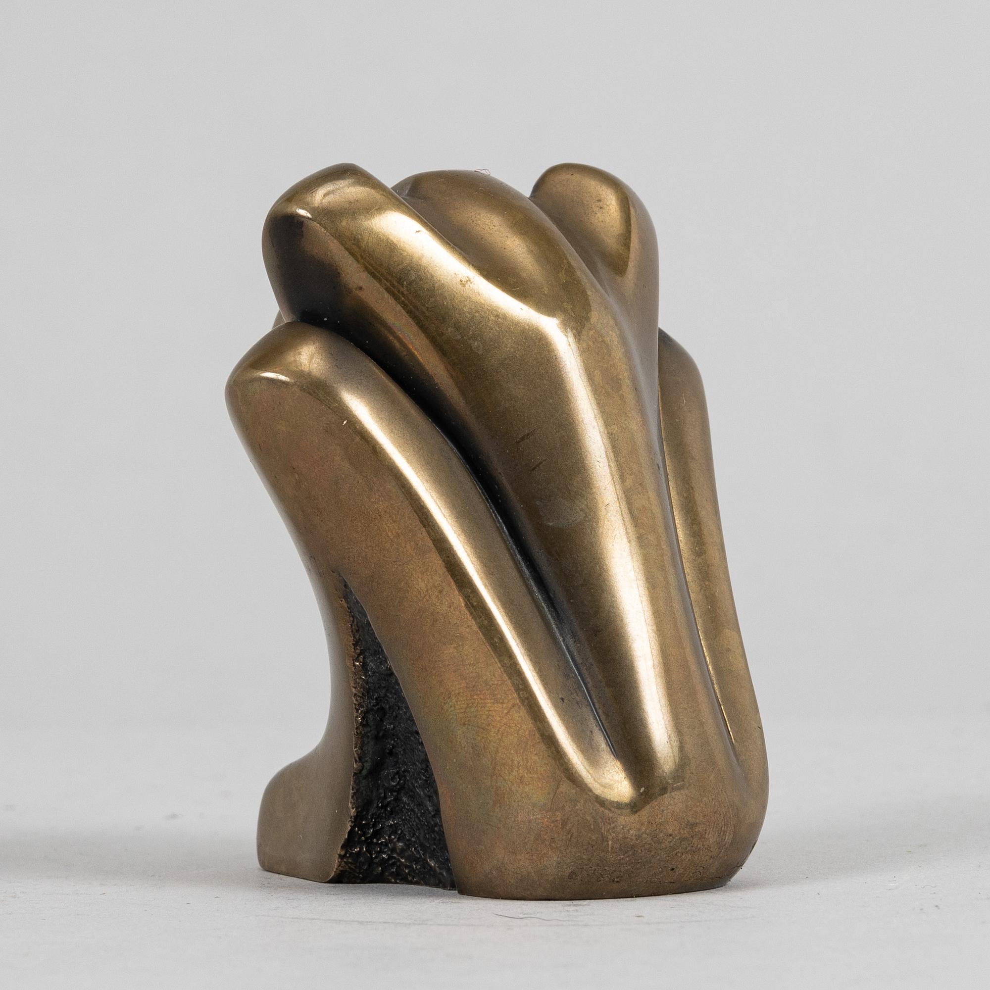 Tom Bennett, sculpture. Signed. Ed. 2/80. Dat -89. Bronze, height 7.5 cm.