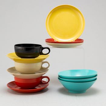 GEORGE NELSON, a coffee set, Prolon, USA 1950's.