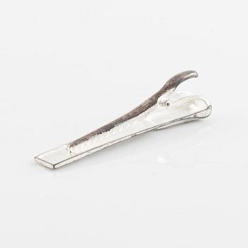 Lapponia, two sterling silver rings and tie ping.