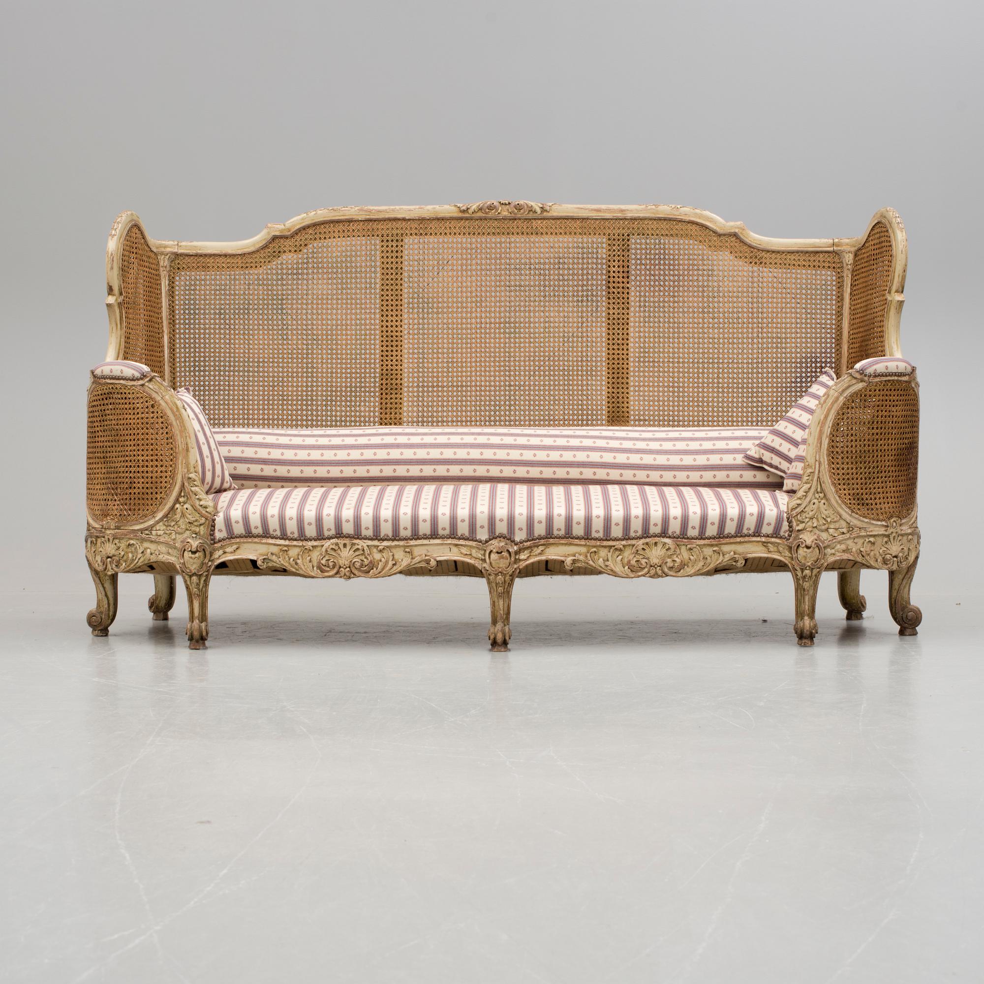 SOFFA, Louis XV-stil, 1800-tal.