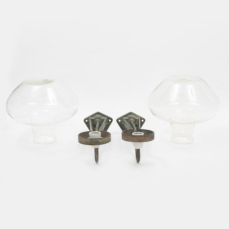 A pair of wall lamps, ASEA Skandia, Sweden, second half of the 20th century.