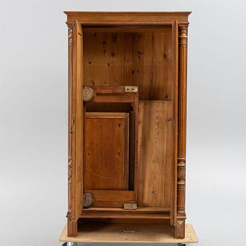 An oak cabinet, late 19th century.