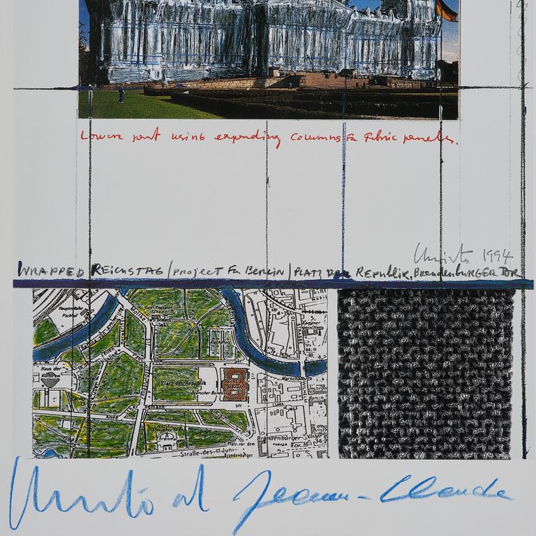 Christo & Jeanne-Claude, ”Wrapped Reichstag-project for Berlin".