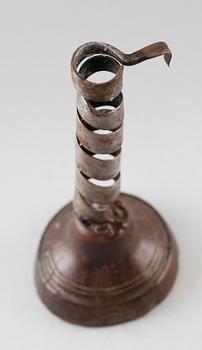 LJUSSTAKE, smide, 1700-tal.