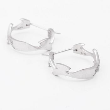 ÖRHÄNGEN, "Fusion", Georg Jensen, 18K vitguld med briljantslipade diamanter ca 1.20 ct.