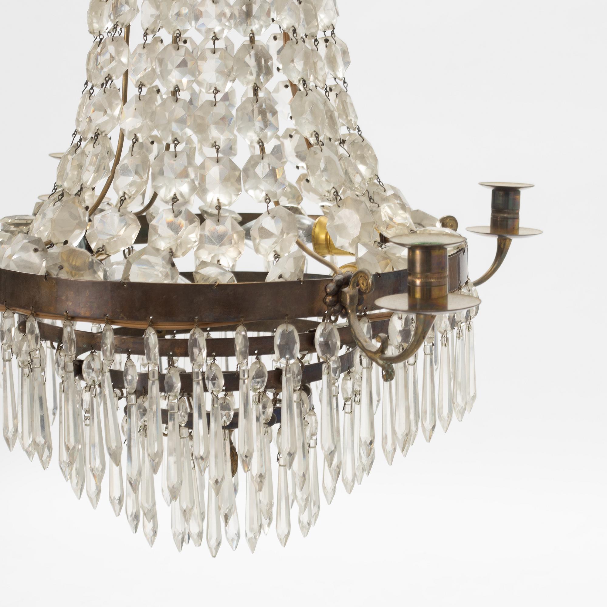 Ljuskrona, gustaviansk stil, 1900-tal.