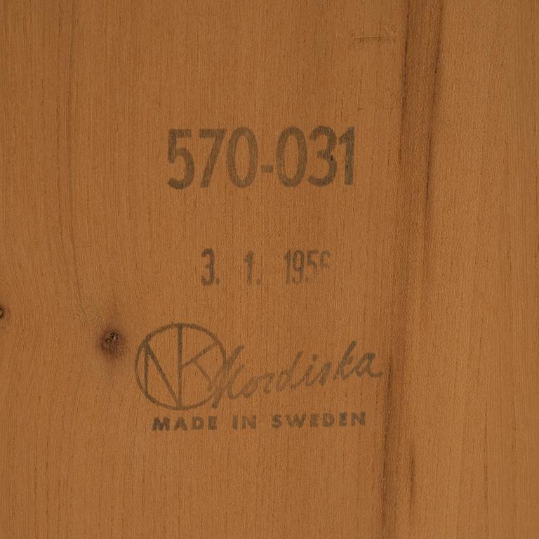 A gate-legged table by Nordiska Kompaniet 1956.