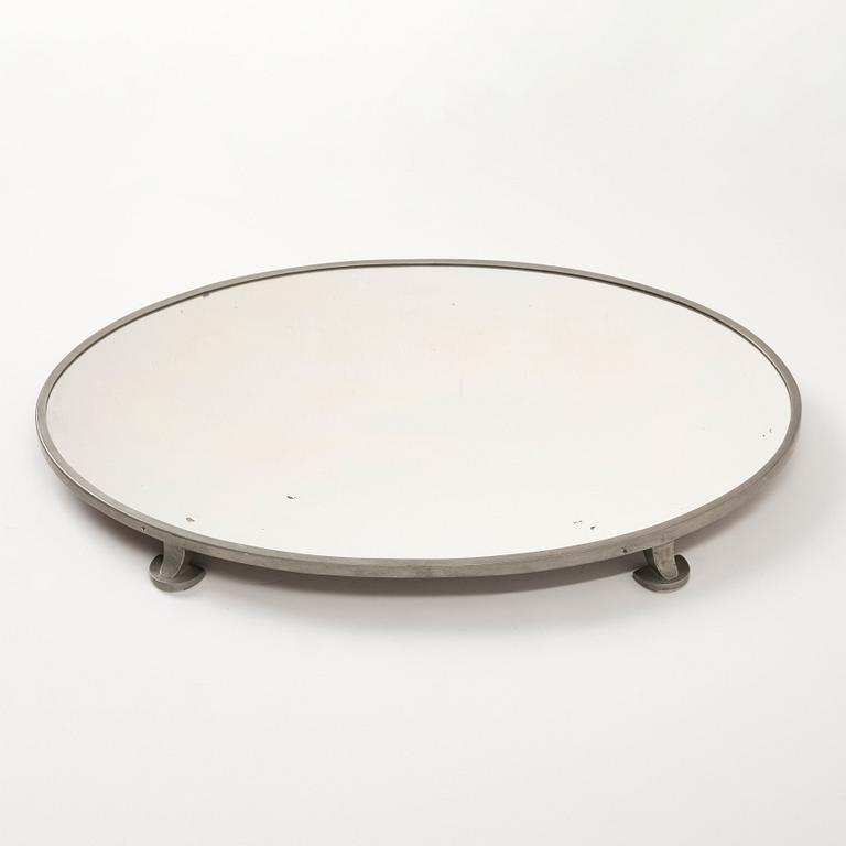 Firma Svenskt Tenn, a pewter and mirror glass surtout de table model "934 a", Stockholm 1931.