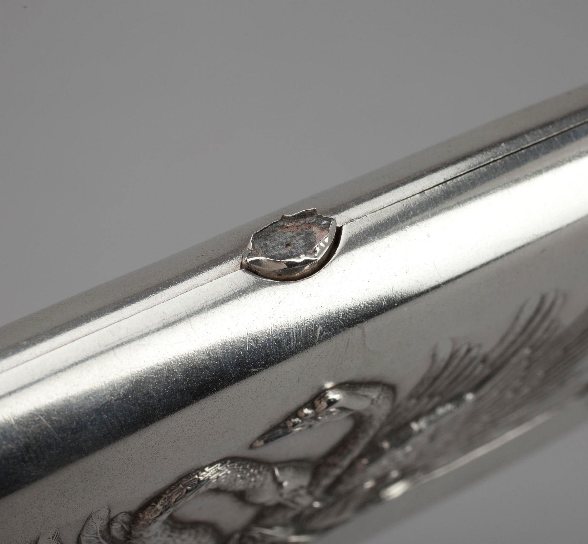 HANDVÄSKA, silver, Alexander Piskarev, Moskva, Ryssland 1908-1913. Vikt 277 g.