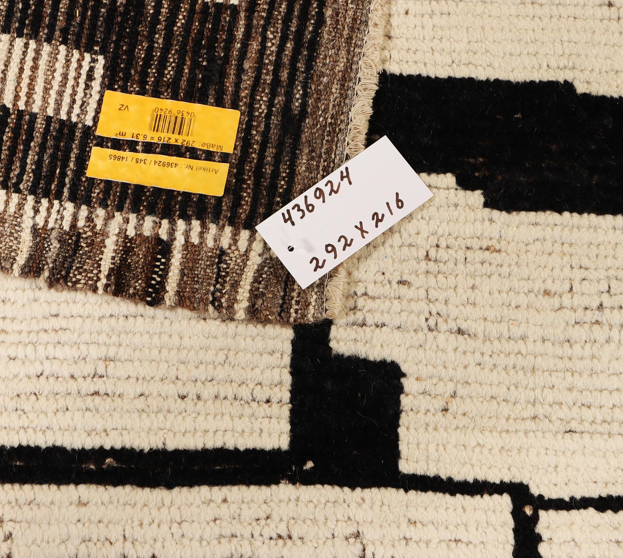 A Modern Design Moroccan carpet, a. 292 x 216 cm.