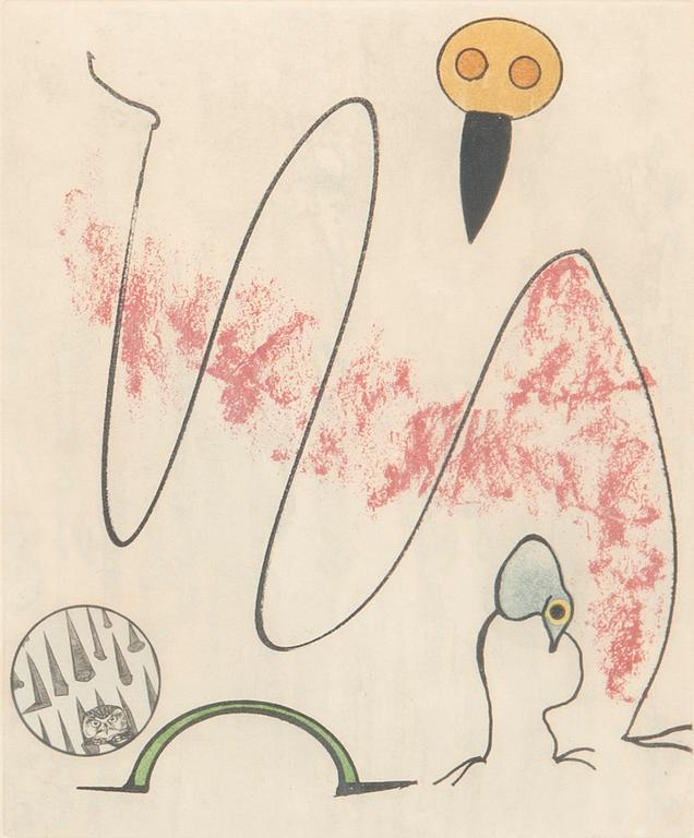 Max Ernst,, Utan titel ur Oiseaux en Peril.