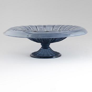 SKÅLFAT PÅ FOT, glas, Edvin Ollers, Elme Glasbruk, 1900-talets första hälft.