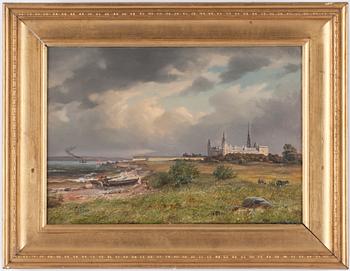 OKÄND KONSTNÄR, olja på träpannå, Danmark, sign o dat 1851.