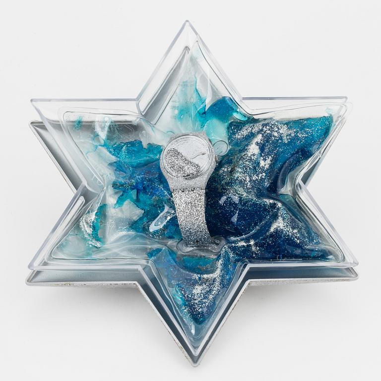 SWATCH, Christmas Specials, Mille Stelle, wristwatch, 33.9 mm.